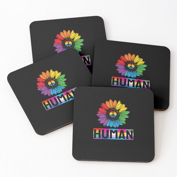 Item preview, HUMAN Sunflower LGBT Flag Gay Pride Month LGBTQ designed and sold by wrinkledhippie.