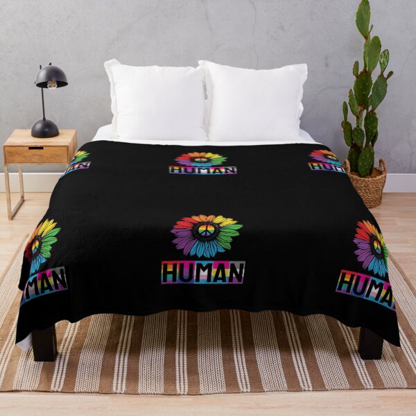 Item preview, HUMAN Sunflower LGBT Flag Gay Pride Month LGBTQ designed and sold by wrinkledhippie.