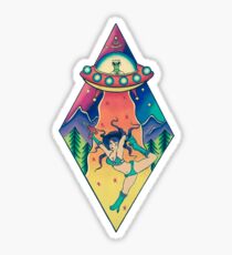 Out of This World Pinup Girl Sticker