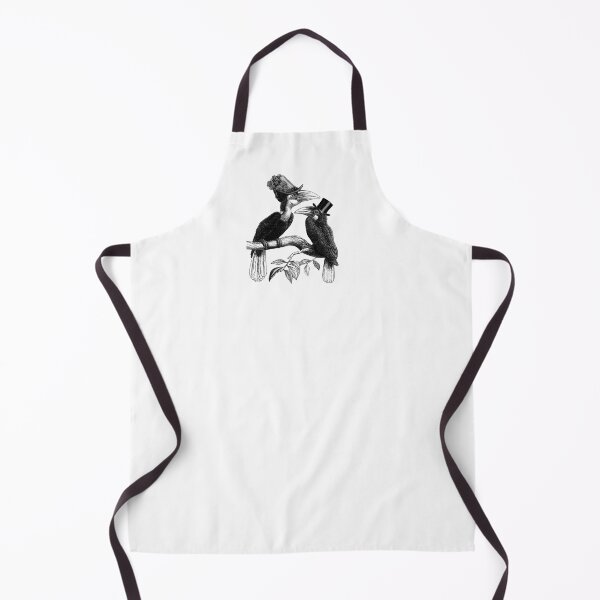 Item preview, Victorian Hornbill Birds (black and white) designed and sold by Madame Memento.