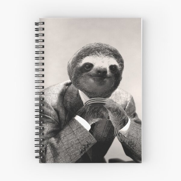 Item preview, Gentleman Sloth #3 - Print / Home Decor / Wall Art / Poster / Gift / Birthday / Sloth Lover Gift / Animal print Canvas Print designed and sold by Furry And  Purry.