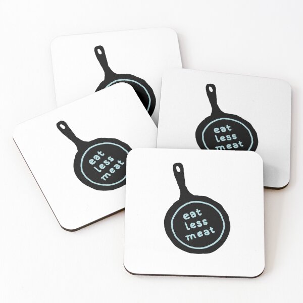 Item preview, Eat less meat Sticker designed and sold by apple peel.