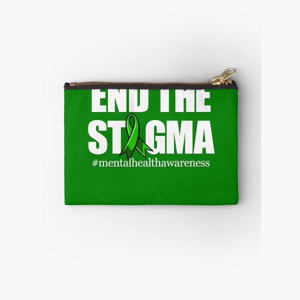 Item preview, End The Stigma Green Ribbon Mental Health Awareness Gear designed and sold by DynamicDesign.