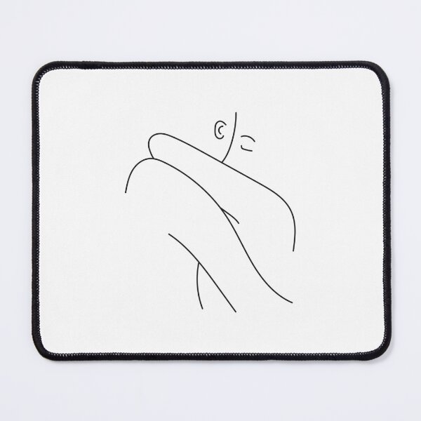 Item preview, Couple hug line illustration in white designed and sold by NazarliNigar.