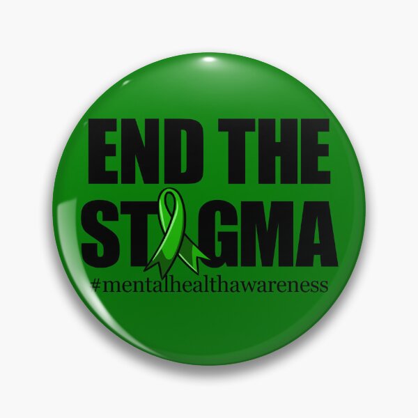 Item preview, End The Stigma Green Ribbon Mental Health Awareness Gear designed and sold by DynamicDesign.