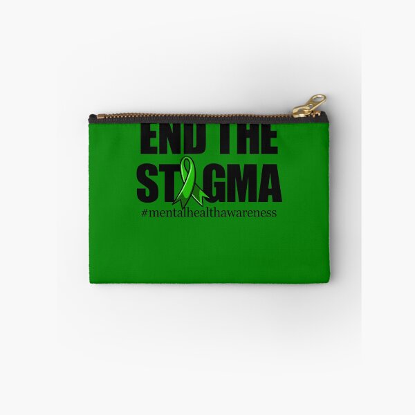 Item preview, End The Stigma Green Ribbon Mental Health Awareness Gear designed and sold by DynamicDesign.