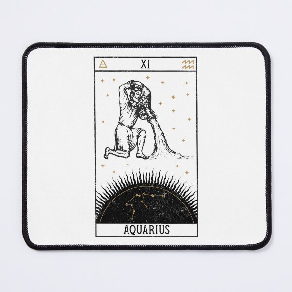 Item preview, Aquarius Distressed Goth Tarot Zodiac Sign designed and sold by Nemons.