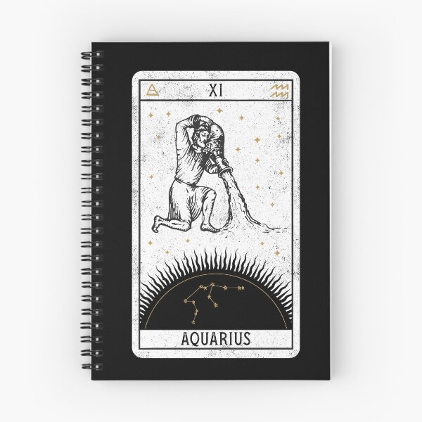 Item preview, Aquarius Distressed Goth Tarot Zodiac Sign designed and sold by Nemons.