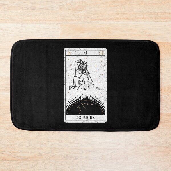Item preview, Aquarius Distressed Goth Tarot Zodiac Sign designed and sold by Nemons.