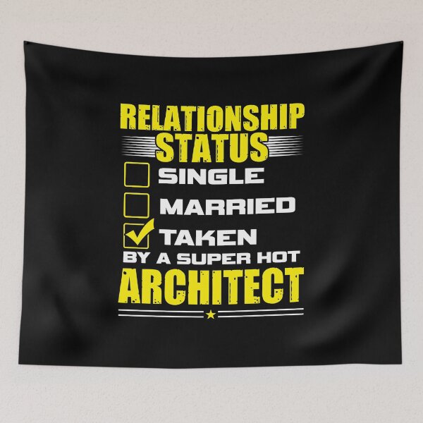 Item preview, Funny His and Her Gift Idea Architect Relationship Status designed and sold by haselshirt.