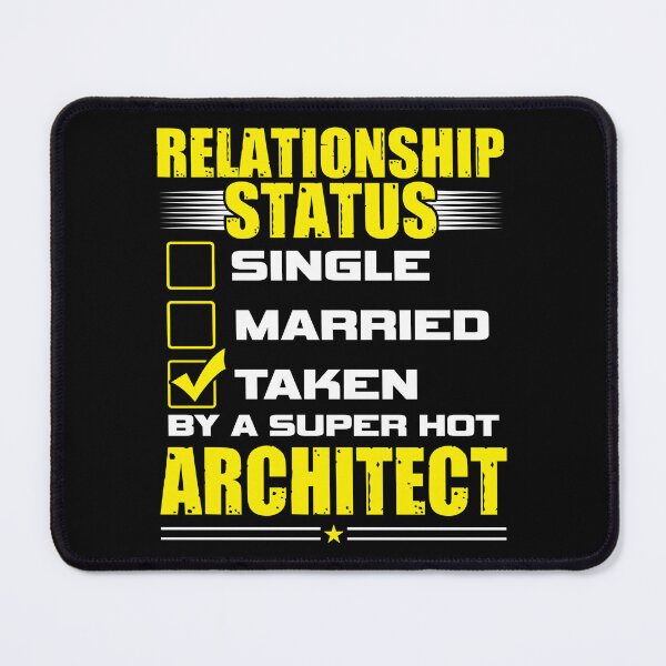 Item preview, Funny His and Her Gift Idea Architect Relationship Status designed and sold by haselshirt.