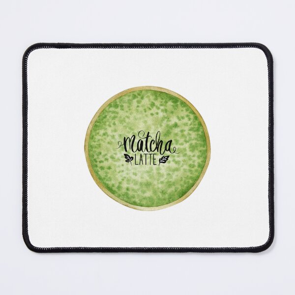 Item preview, Matcha latte drink watercolor illustration designed and sold by HappyNoireArt.