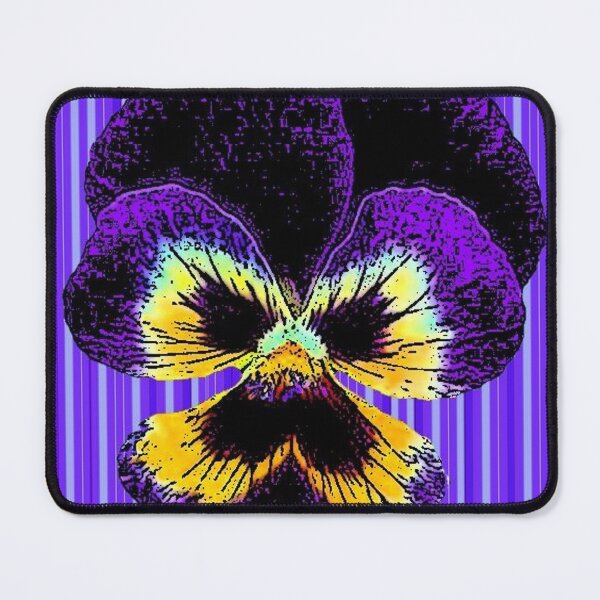 Item preview, PURPLE & YELLOW PANSY ON PURPLE  designed and sold by sharlesart.