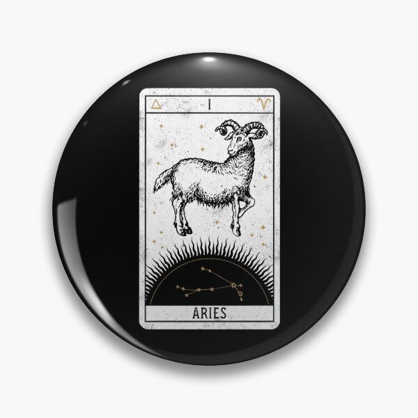 Item preview, Aries Distressed Goth Tarot Zodiac Sign designed and sold by Nemons.