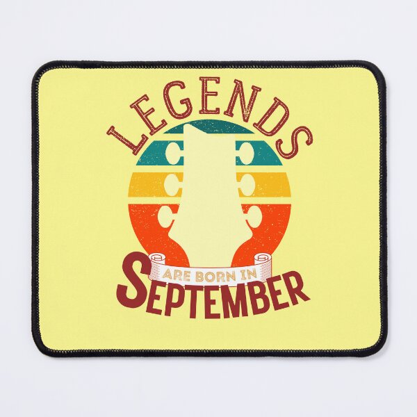 Item preview, Legends Are Born In September Guitarist Birthday Gift designed and sold by 12BarTees.