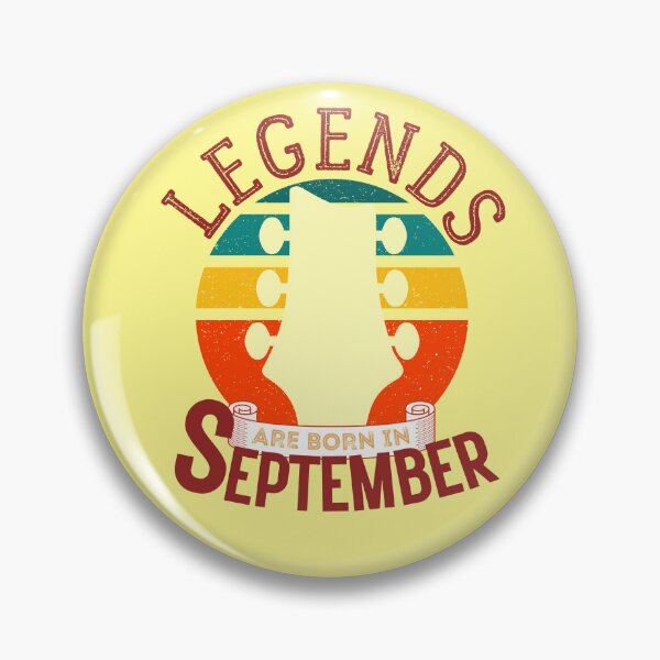 Item preview, Legends Are Born In September Guitarist Birthday Gift designed and sold by 12BarTees.