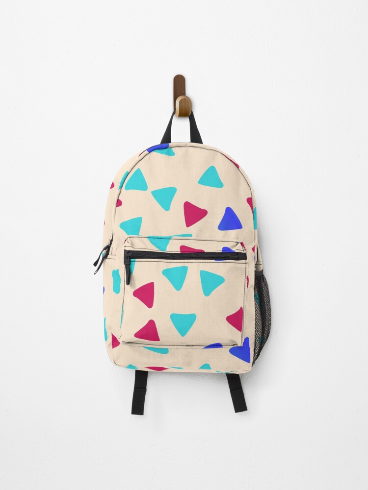 Thumbnail 1 of 3, Backpack, Colorful Triangle Pattern designed and sold by risingrocket.