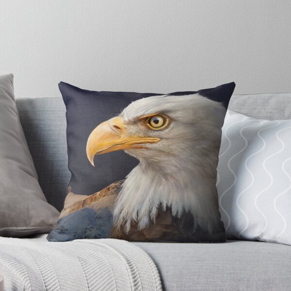 Item preview, bald eagle portrait with mountain designed and sold by R Christopher  Vest.