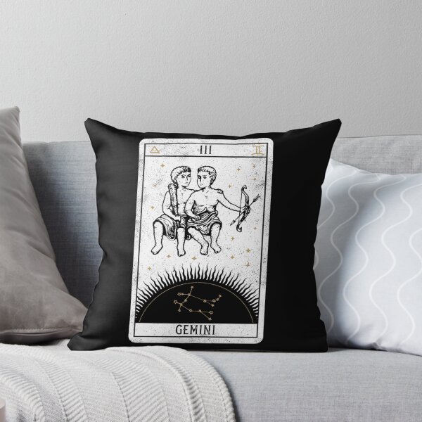 Item preview, Gemini Distressed Goth Tarot Zodiac Sign designed and sold by Nemons.