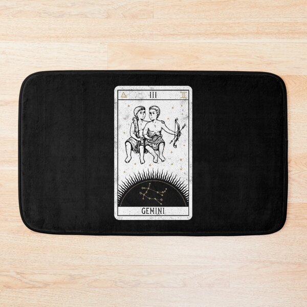 Item preview, Gemini Distressed Goth Tarot Zodiac Sign designed and sold by Nemons.