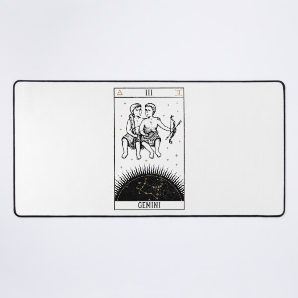 Item preview, Gemini Distressed Goth Tarot Zodiac Sign designed and sold by Nemons.