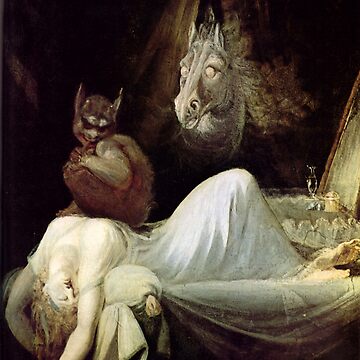 The Nightmare Antique Poster John Henry Fuseli Print Art Vintage