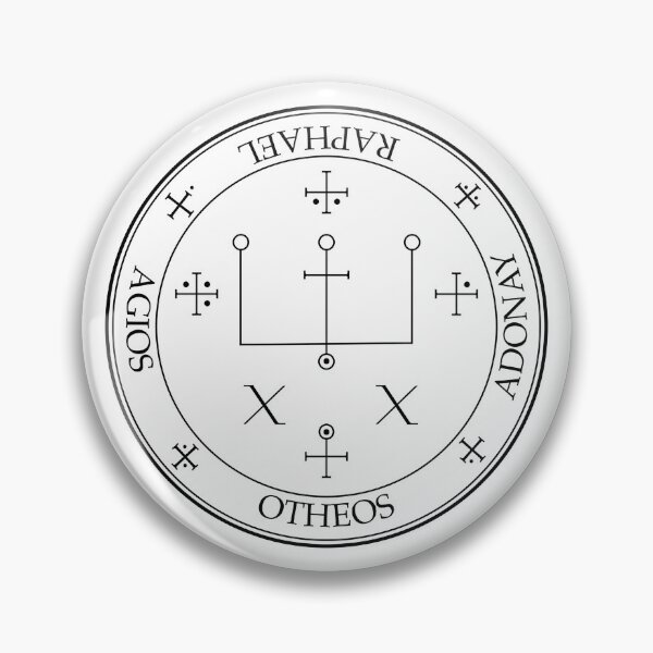 Item preview, Powerful Christian Protection Sigil — Archangel Raphael (Black) designed and sold by ComeToJesus.