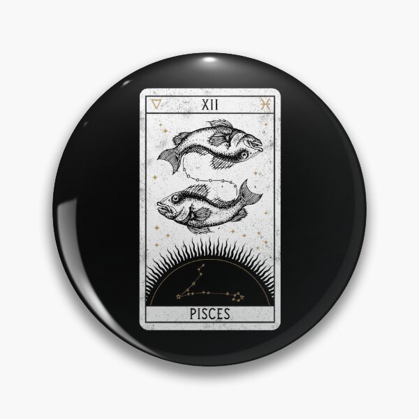 Item preview, Pisces Distressed Goth Tarot Zodiac Sign designed and sold by Nemons.