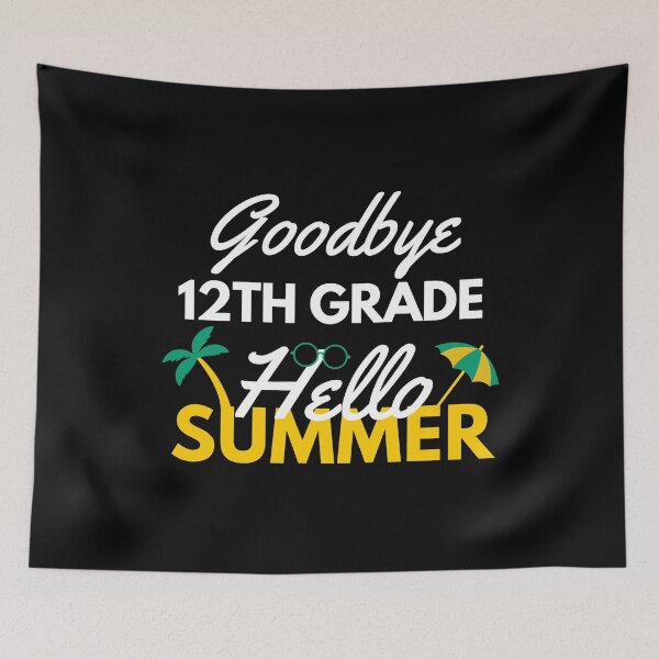 Item preview, Funny Quote For Last Day Of School: Goodbye 12th Grade Hello Summer designed and sold by AmeliaStore1.