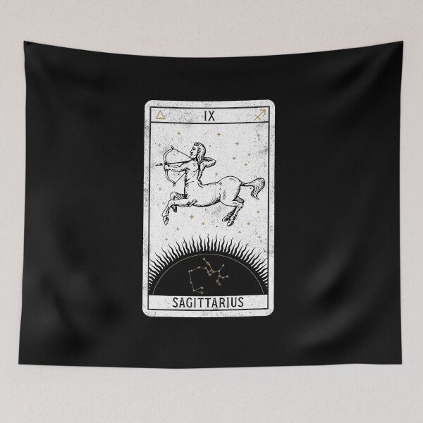 Item preview, Sagittarius Distressed Goth Tarot Zodiac Sign designed and sold by Nemons.