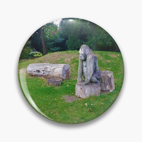 Item preview, #220 |☼| Human & Gorilla Tree Carvings - Angled Shot (Elsham Hall, Gardens & Country Park) designed and sold by Naean H.F. (Nez Man).