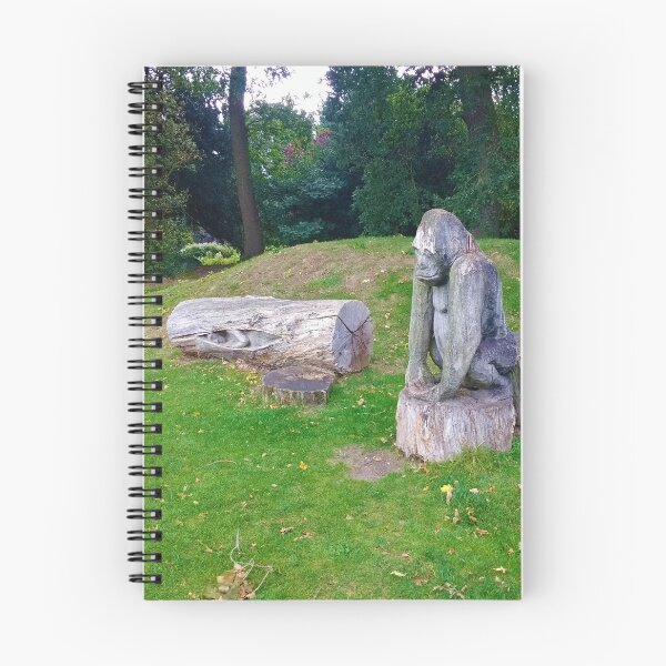 Item preview, #220 |☼| Human & Gorilla Tree Carvings - Angled Shot (Elsham Hall, Gardens & Country Park) designed and sold by Naean H.F. (Nez Man).