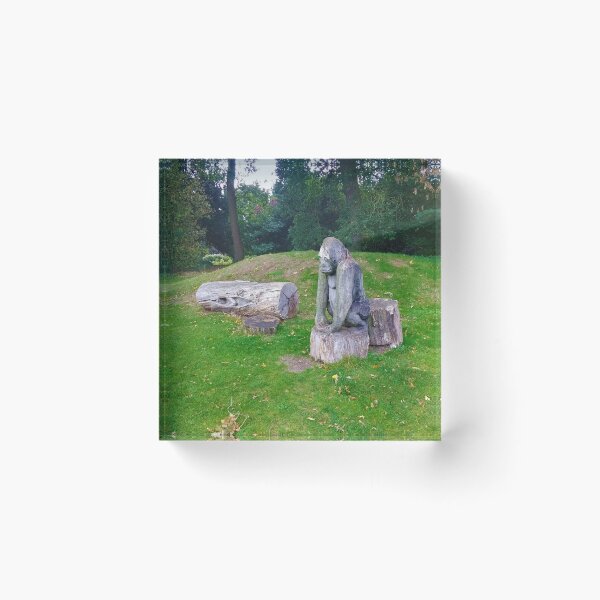 Item preview, #220 |☼| Human & Gorilla Tree Carvings - Angled Shot (Elsham Hall, Gardens & Country Park) designed and sold by Naean H.F. (Nez Man).