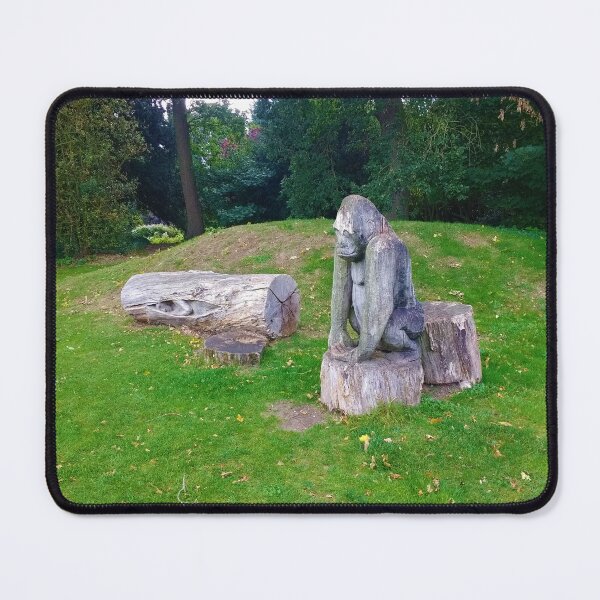 Item preview, #220 |☼| Human & Gorilla Tree Carvings - Angled Shot (Elsham Hall, Gardens & Country Park) designed and sold by Naean H.F. (Nez Man).