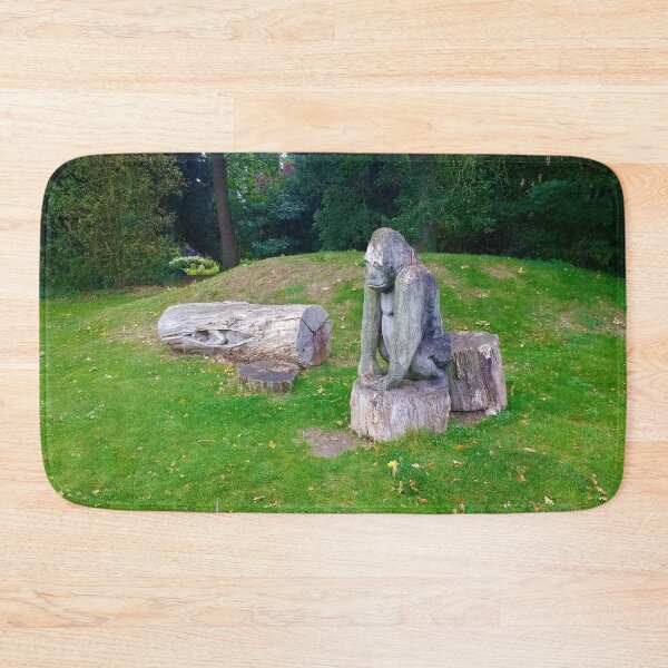 Item preview, #220 |☼| Human & Gorilla Tree Carvings - Angled Shot (Elsham Hall, Gardens & Country Park) designed and sold by Naean H.F. (Nez Man).