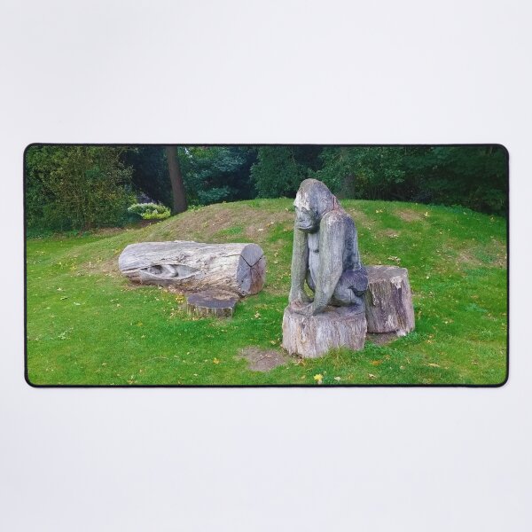 Item preview, #220 |☼| Human & Gorilla Tree Carvings - Angled Shot (Elsham Hall, Gardens & Country Park) designed and sold by Naean H.F. (Nez Man).