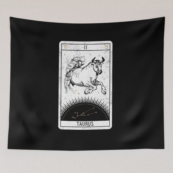 Item preview, Taurus Distressed Goth Tarot Zodiac Sign designed and sold by Nemons.
