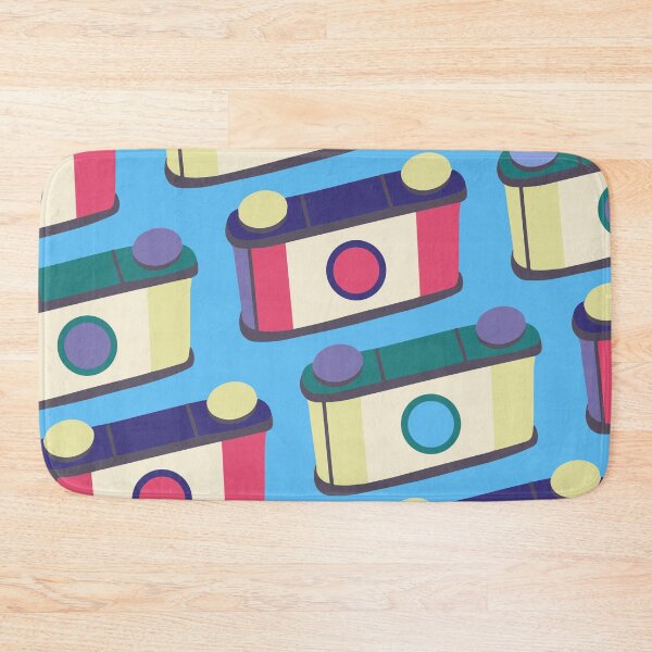 Item preview, Retro Pinhole Camera Pattern - True Summer Seasonal Color Palette designed and sold by aaalou.