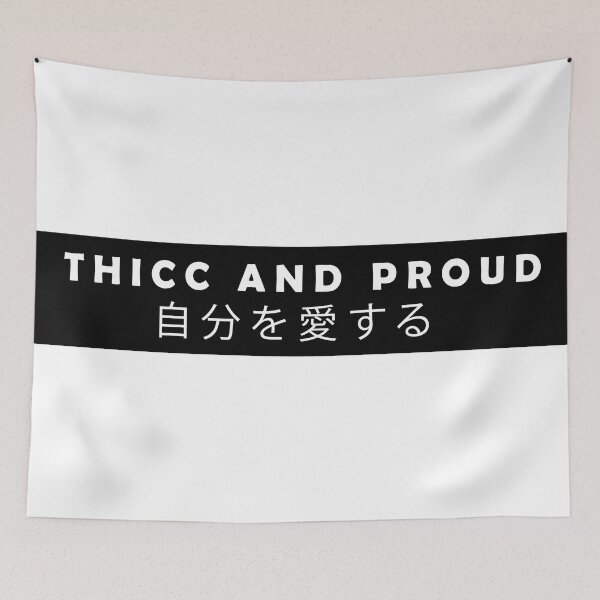 Item preview, THICC AND PROUD- Funny Body positivity designed and sold by Anxatzi.