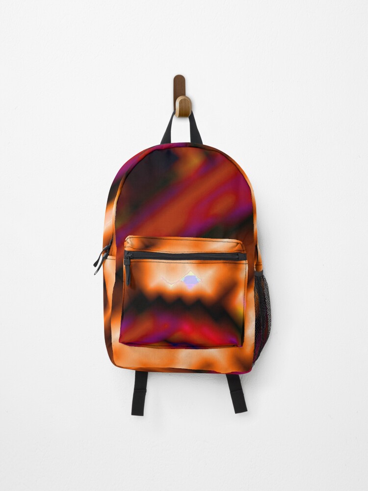 Thumbnail 1 of 3, Backpack, The Hesitance expressionism abstract pattern by Code03 designed and sold by Code03.
