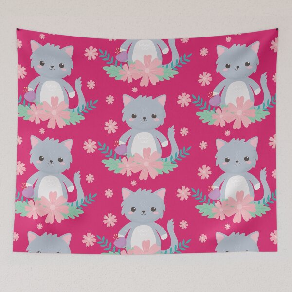 Item preview, Cat With Flower designed and sold by theredsharp.