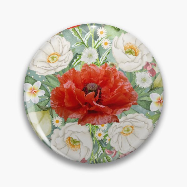 Item preview, Poppy and wildflower design designed and sold by OByD.