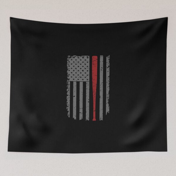 Item preview, American Flag Baseball Bat Print Player Batting Gifts Sticker designed and sold by gloria1os.