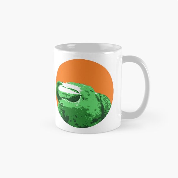 Item preview, Cute and colorful green sideways looking macaw - circle designed and sold by PopsOfColor.