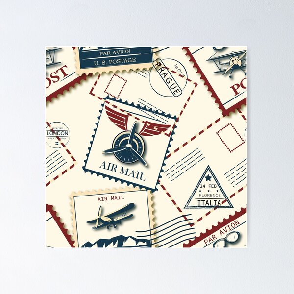 Item preview, Old mail airmail designed and sold by Natairbrush.