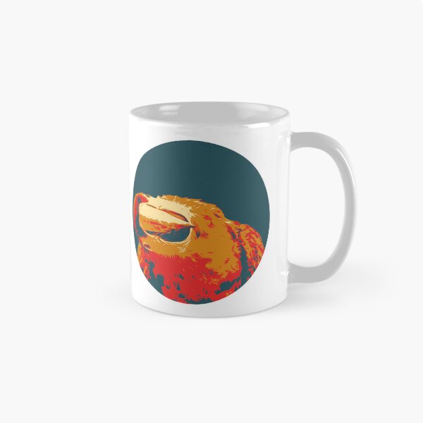 Item preview, Cute and colorful greenish blue and red sideways looking macaw - circle designed and sold by PopsOfColor.