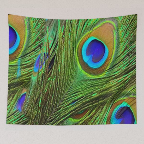 Item preview, GREEN PEACOCK FEATHERS PATTERN ABSTRACT designed and sold by sharlesart.