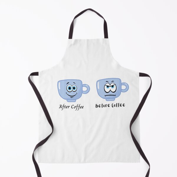 Item preview, Cute Sad and Happy face "Before and After Coffee" Design designed and sold by SheaLN.