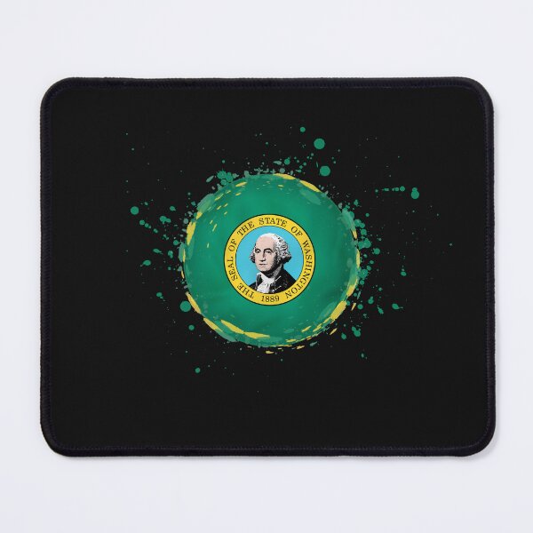 Item preview, Washington State, USA. Evergreen State, Emerald City, Alki Beach. Abstract with State Seal. designed and sold by GEM STYLE.
