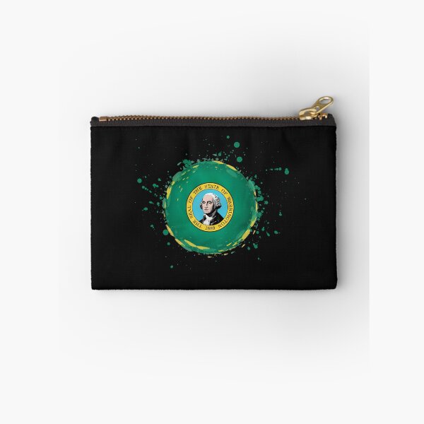 Item preview, Washington State, USA. Evergreen State, Emerald City, Alki Beach. Abstract with State Seal. designed and sold by GEM STYLE.